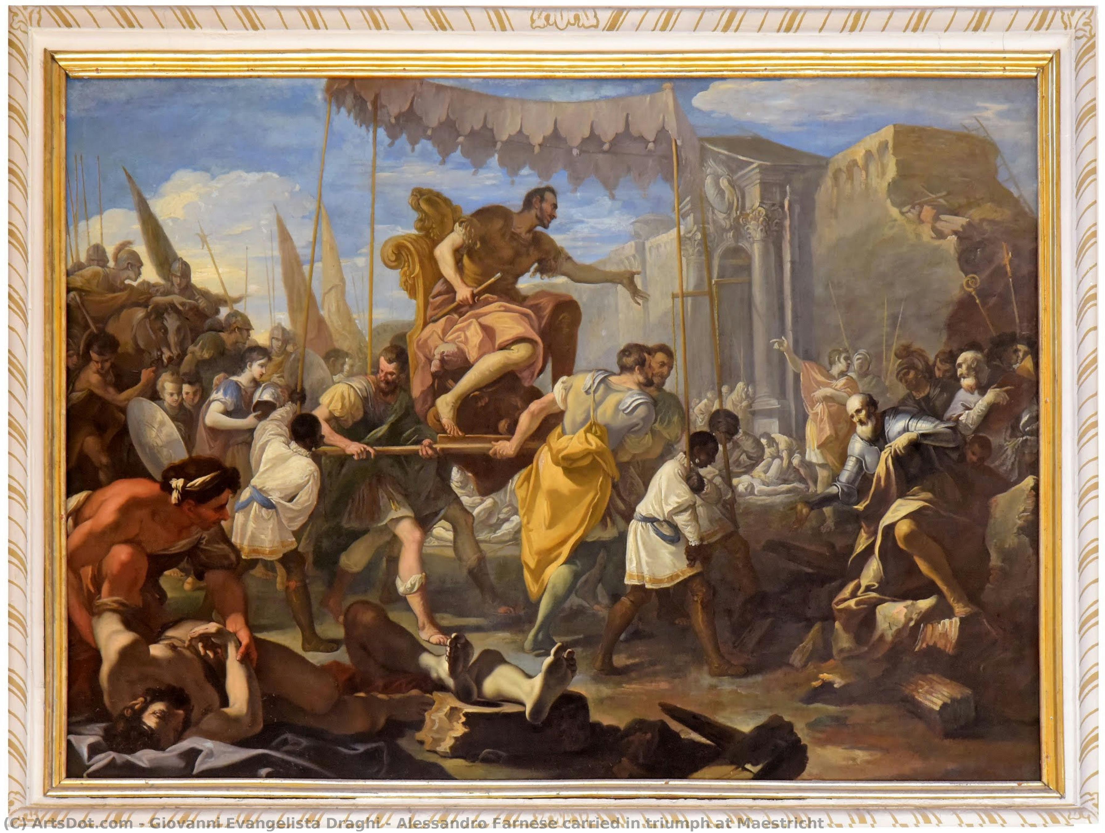 Alessandro Farnese Carried In Triumph At Maestricht — Giovanni Evangelista Draghi