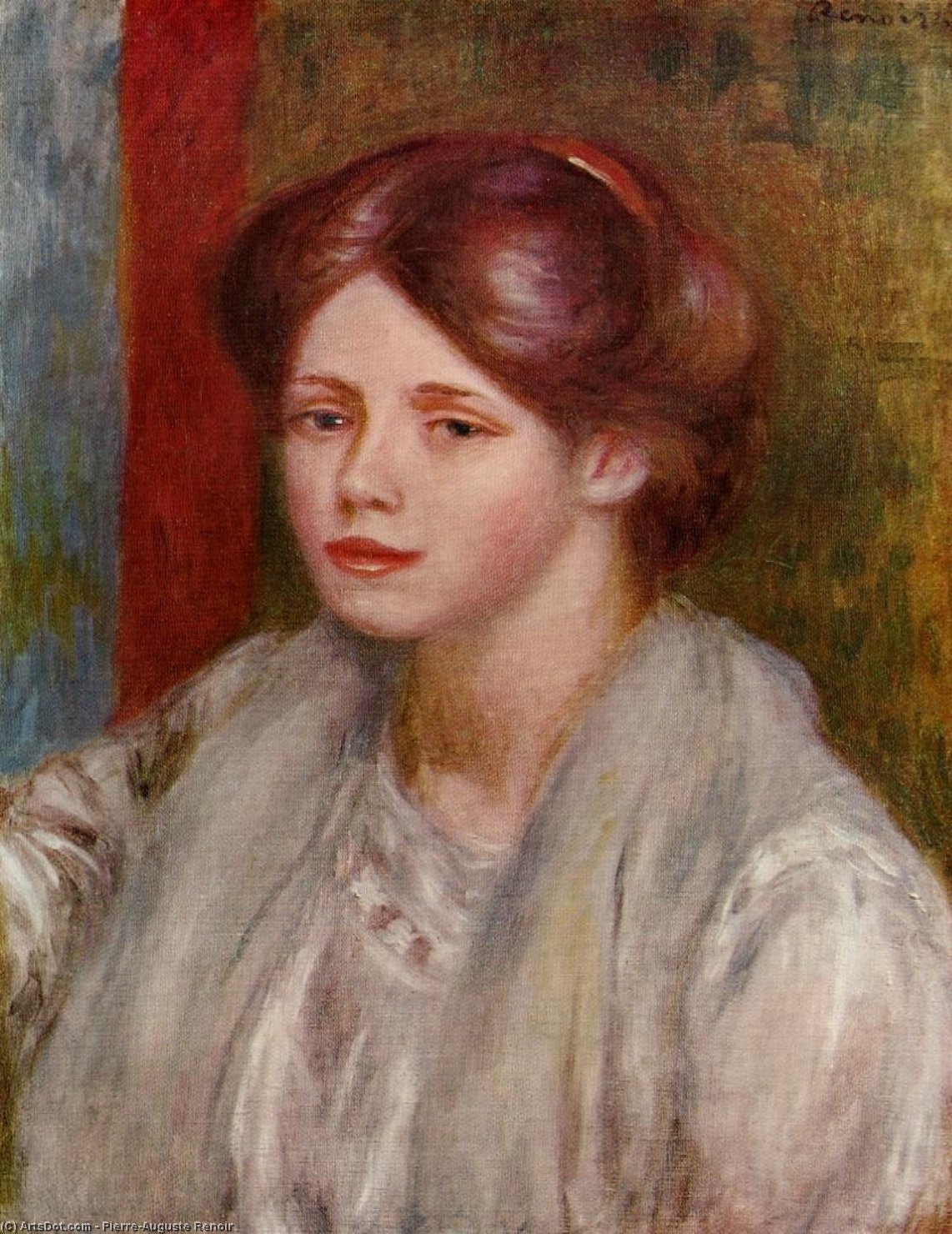 Retrato De Una Joven Número 3 — Pierre-auguste Renoir