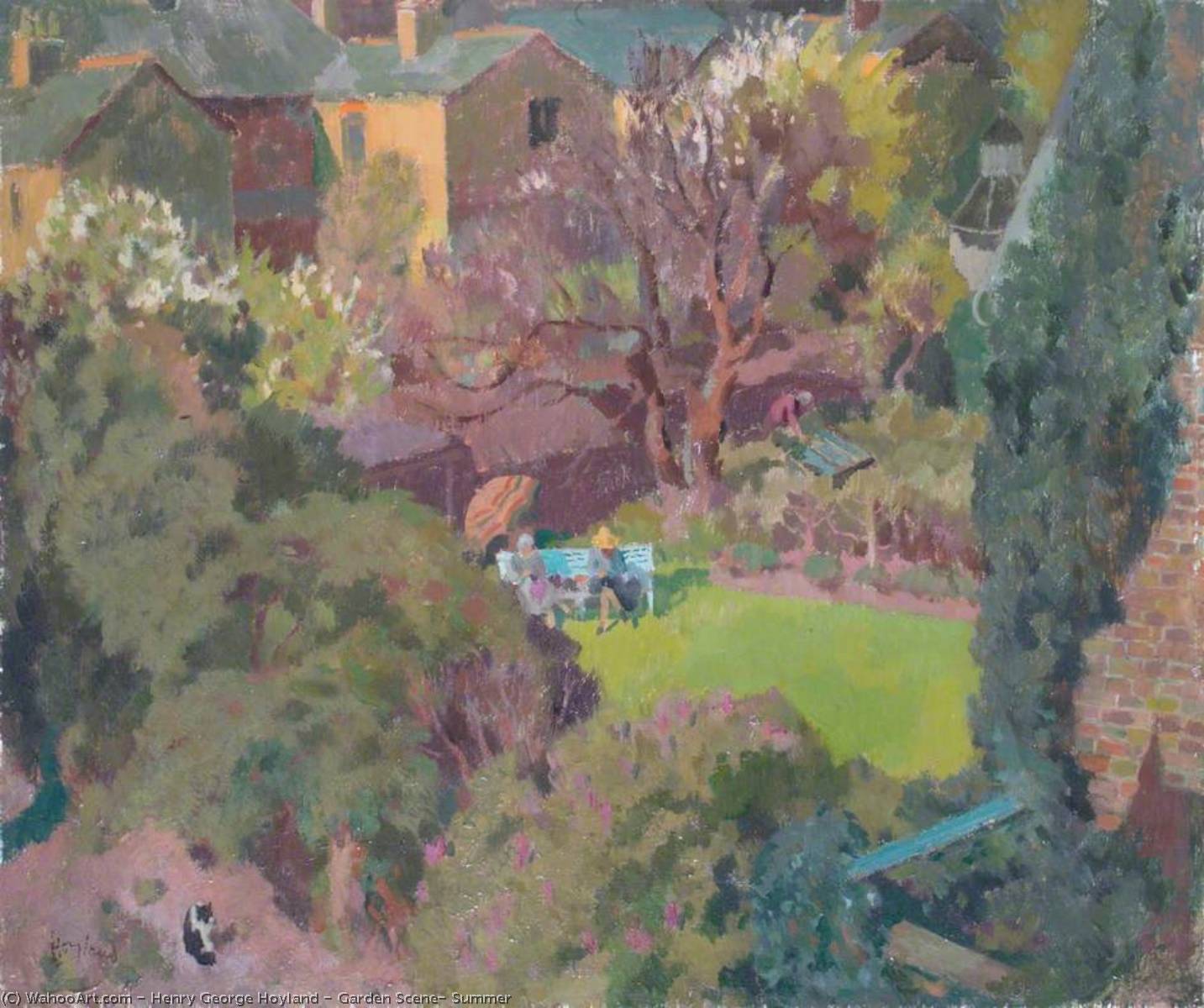 Garden Scene, Summer — Henry George Hoyland