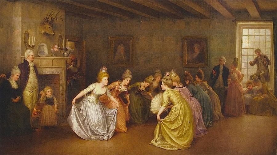 Colonial Minuet — Jennie Augusta Brownscombe
