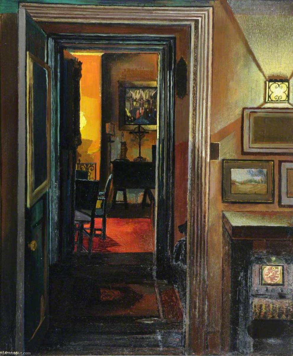 The Interior Of My House, Cliff Court, Jersey, Channel Islands — Francis Ferdinand Maurice Cook
