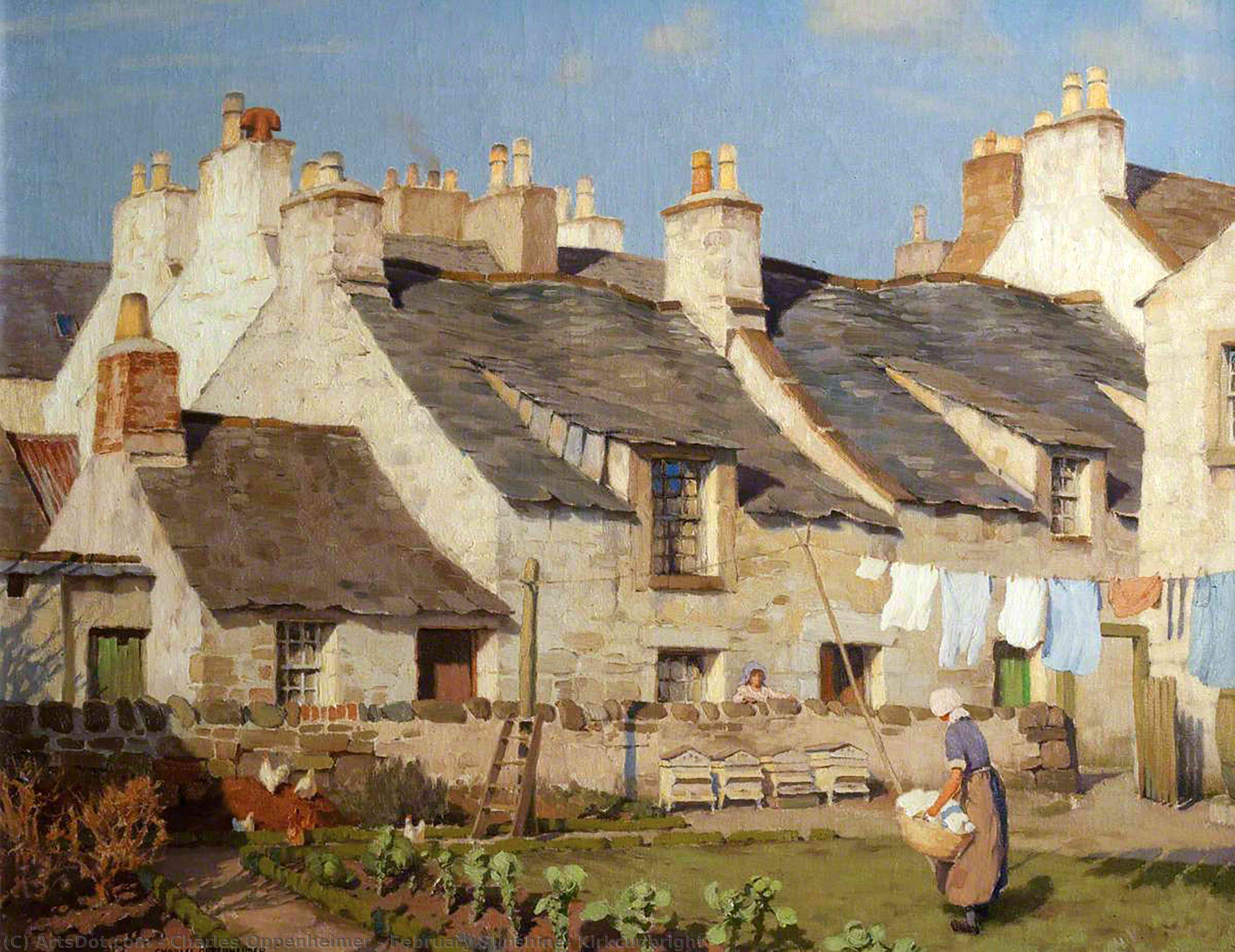 February Sunshine, Kirkcudbright — Charles Oppenheimer