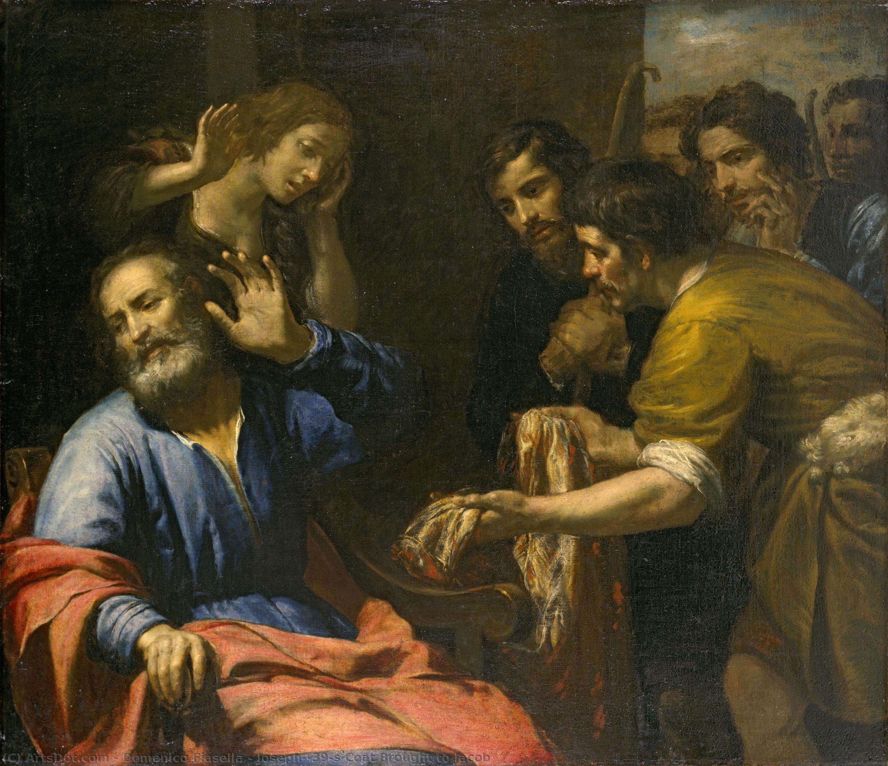 Joseph's Coat Brought To Jacob — Domenico Fiasella