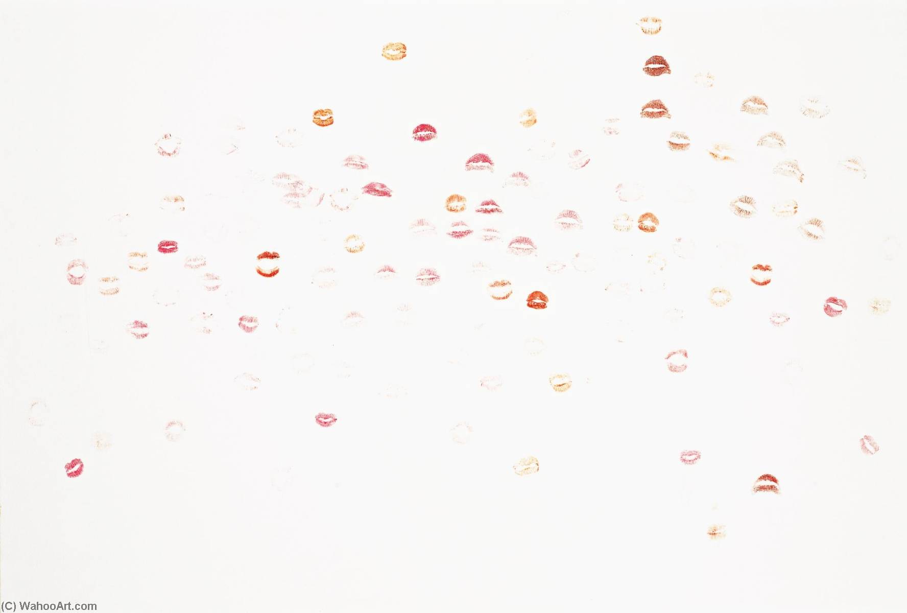 Untitled (kiss Painting) — Dan Colen