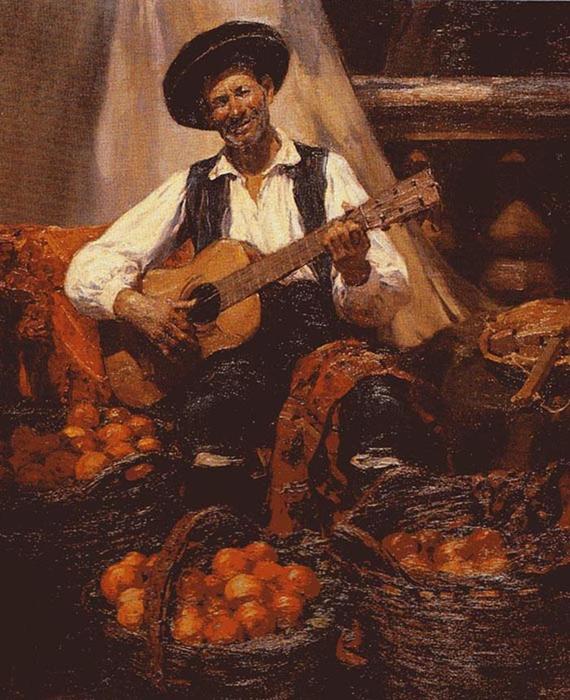 Tocando La Guitarra — Jose Benlliure Gil