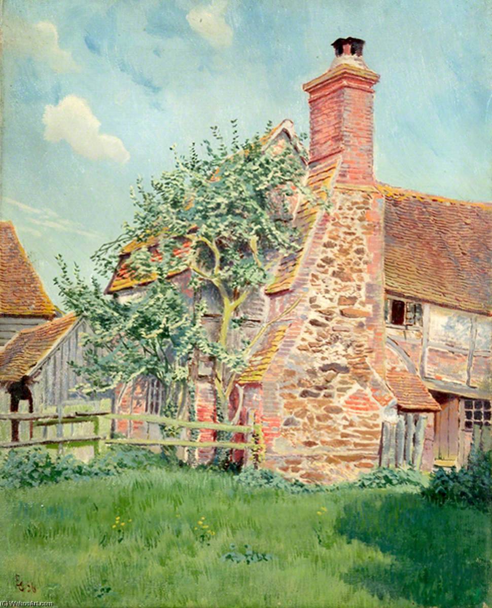 Exterior Chimney Of Cottage At Mayes Green, Surrey — Ernest C Christie