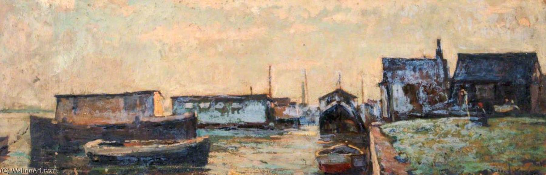 Houseboats At Milton, No.23 — Edward Robert King
