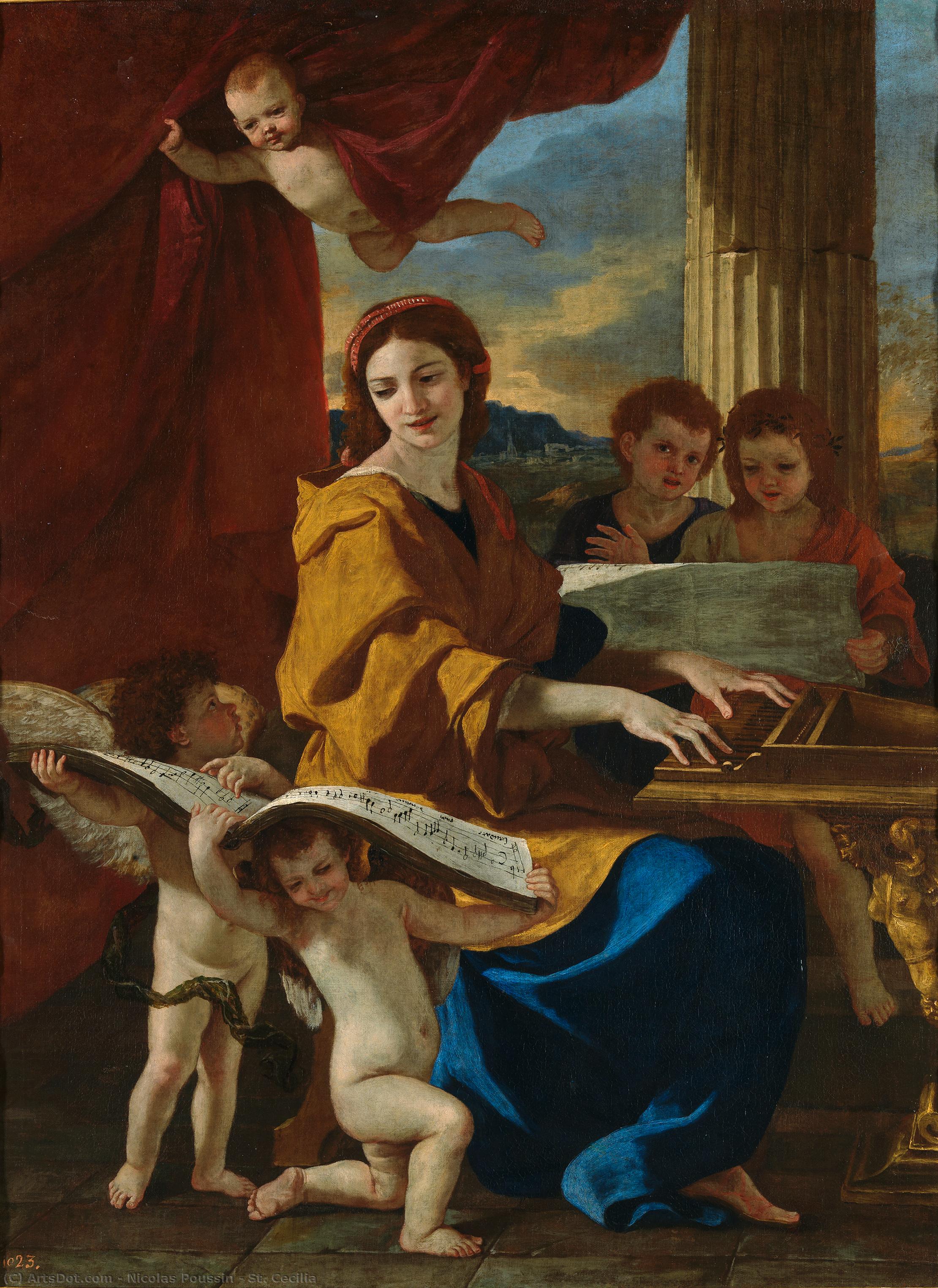 Santa Cecilia — Nicolás Poussin