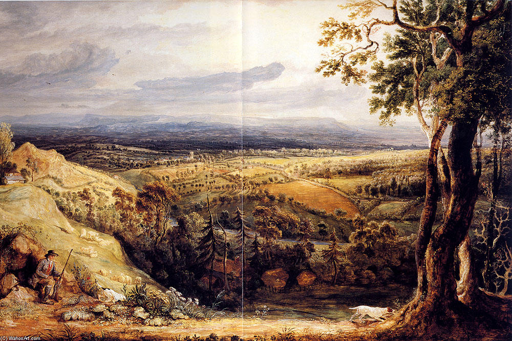 View In Somersetshire From Fitzhead, The Seat Of Lord Somerville — James Ward