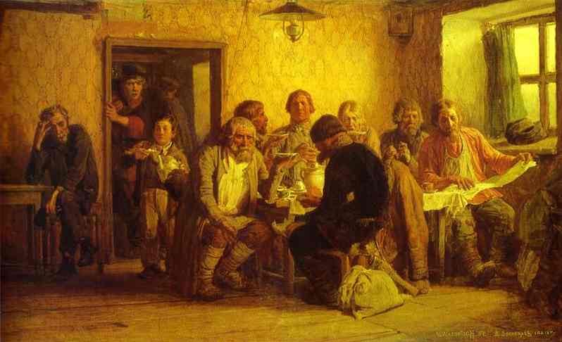 Tea-drinking In A Tavern — Виктор Васнецов