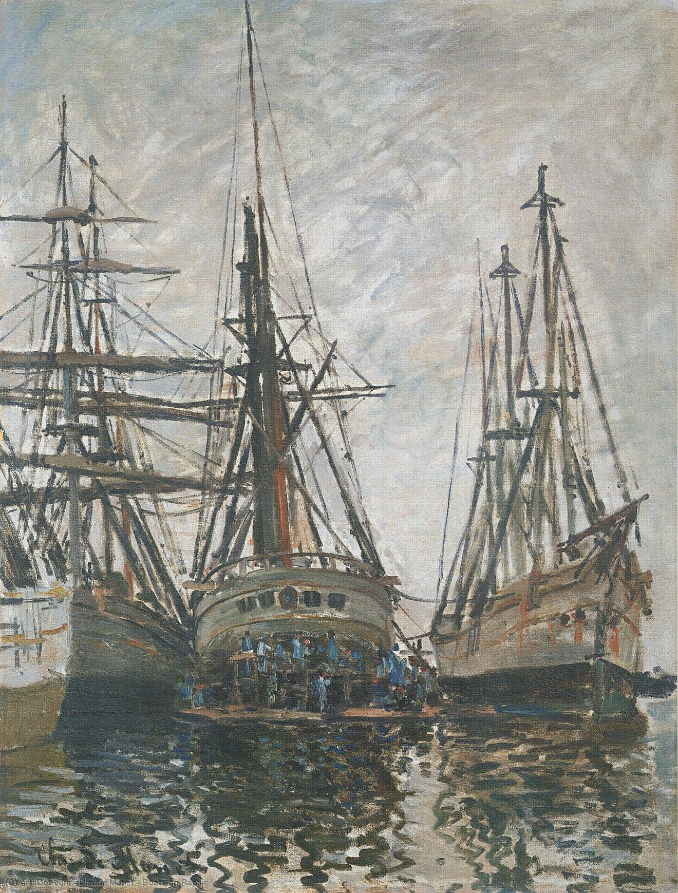 Boats On Rapair — Claude Monet