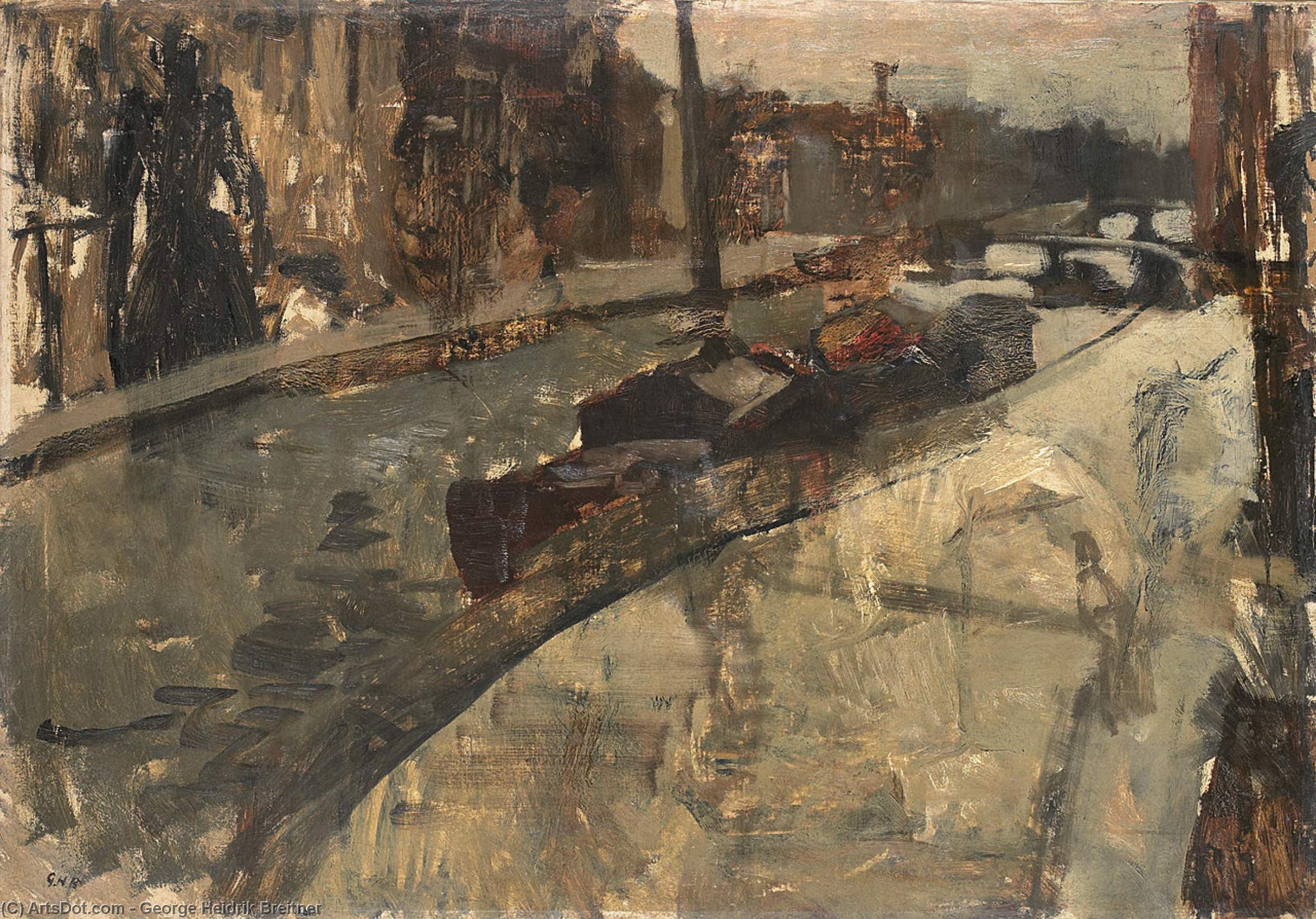 The Prinsengracht At The Lauriergracht, Amsterdam — George Heidrik Breitner