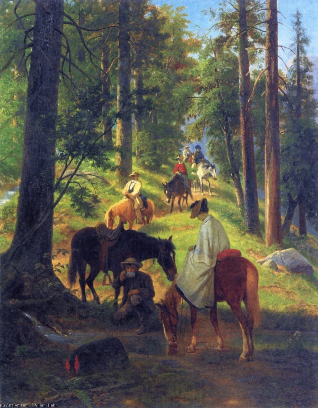 The Return From Glacier Point — William Hahn