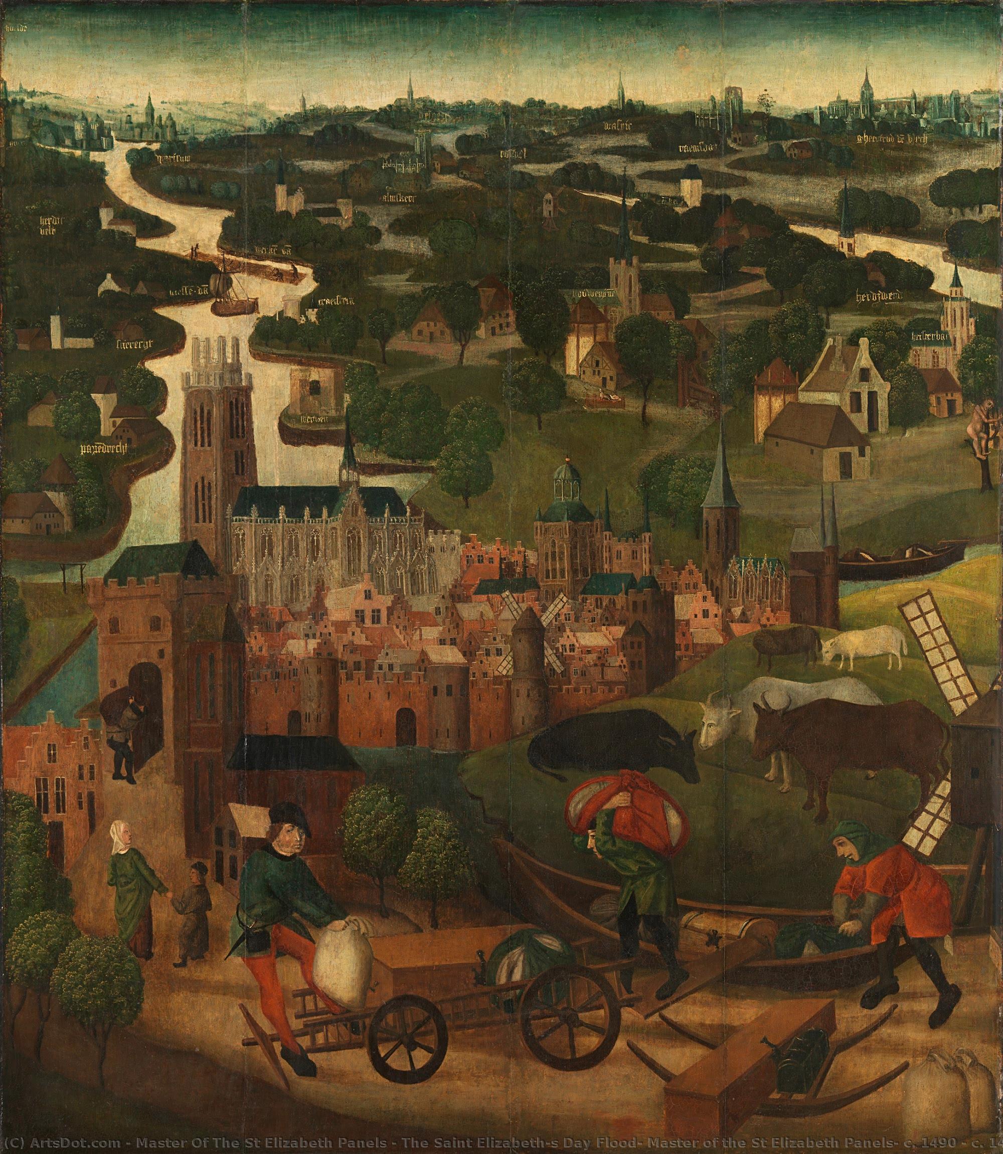 The Saint Elizabeth’s Day Flood, Master Of The St Elizabeth Panels, C. 1490 - C. 1495 — Master Of The St Elizabeth Panels