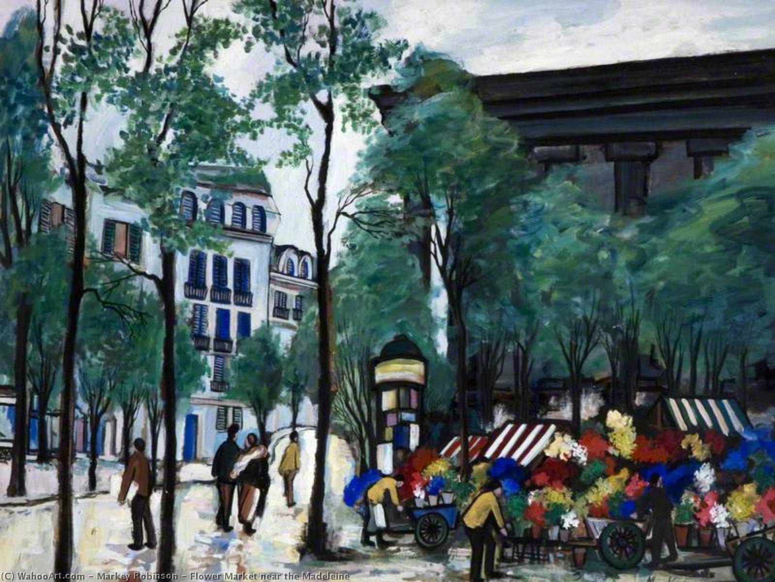 Flower Market Near The Madeleine — Markey Robinson