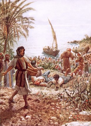 Jesus Teaching From Peter's Fishing Boat — William Brassey Hole