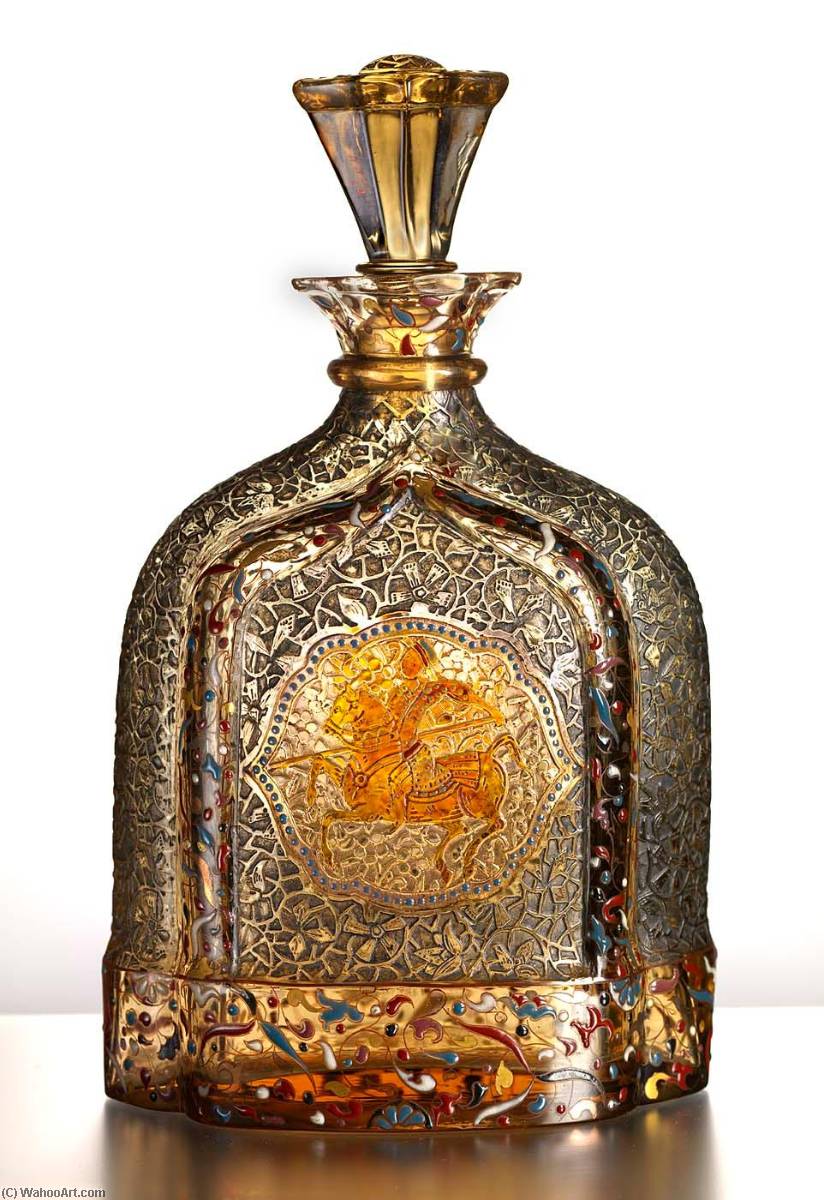 Modern French Glass Carafe — Émile Gallé