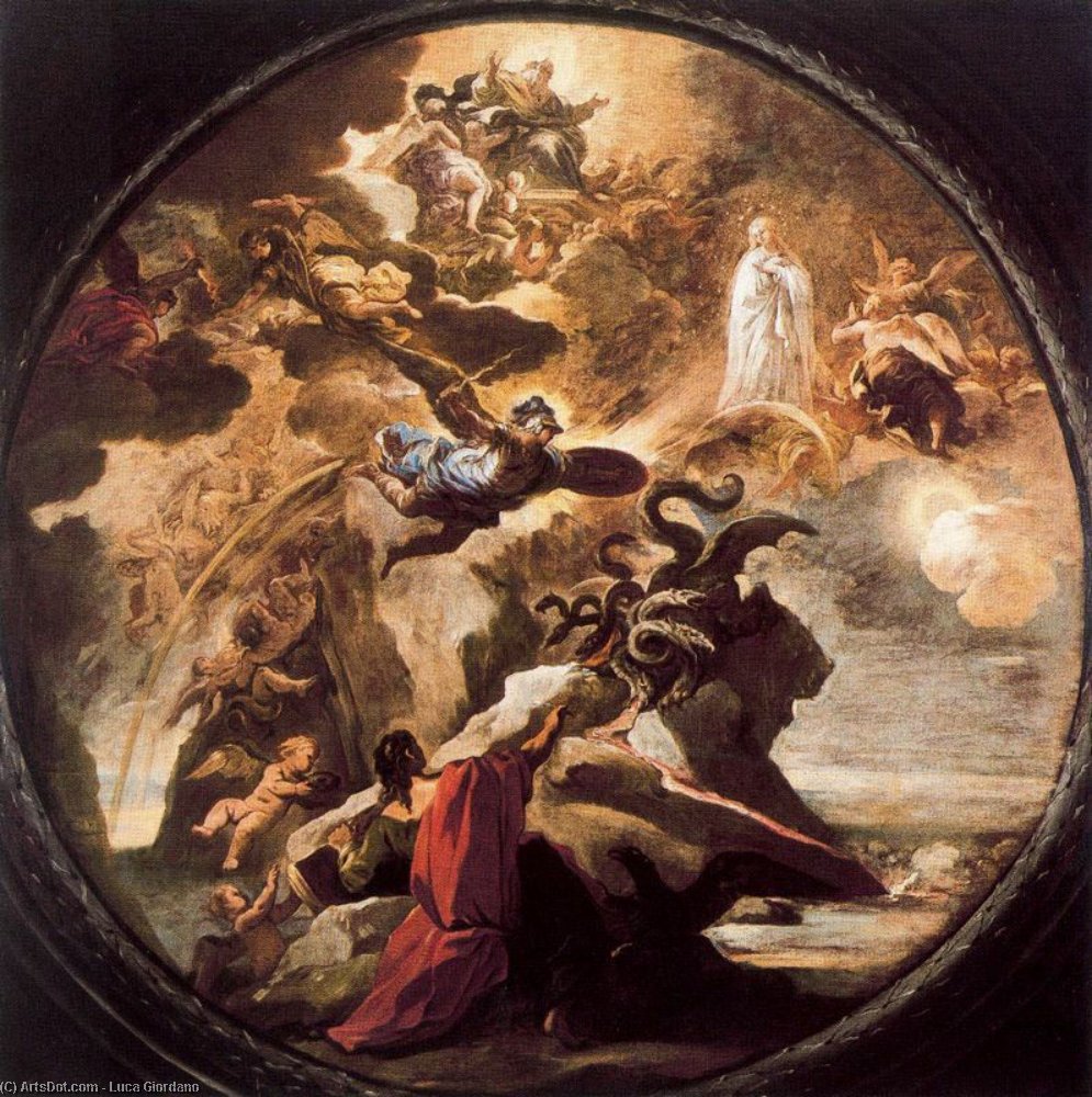 Vision Of St. John The Evangelist On Patmos — Luca Giordano