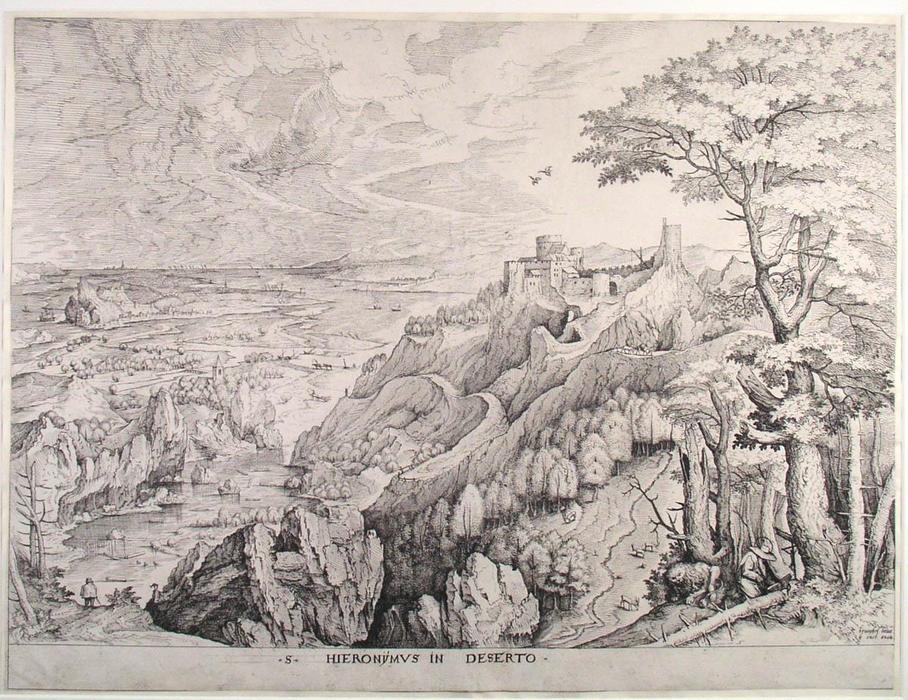 Jerome In The Desert — Pieter Bruegel The Elder