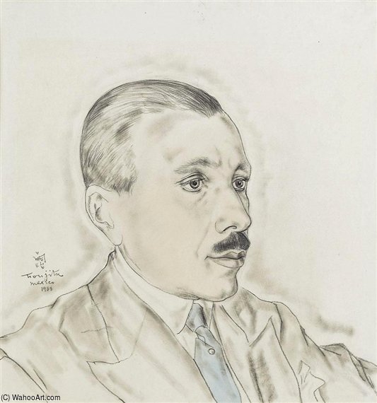 Portrait De Robert Dreyfus — Léonard Tsuguharu Foujita