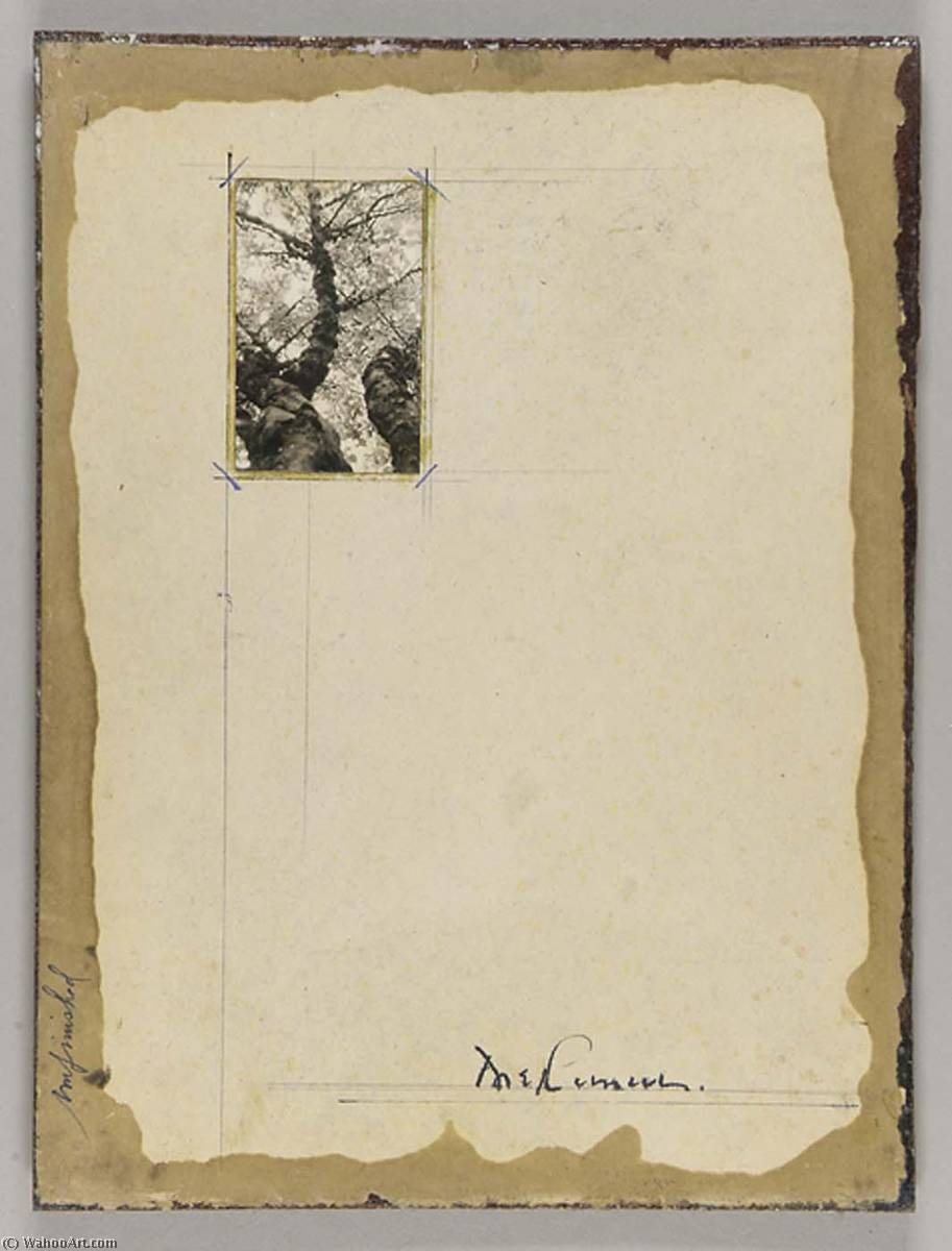 Untitled (paper Stained Yellow And Tan) — Joseph Cornell