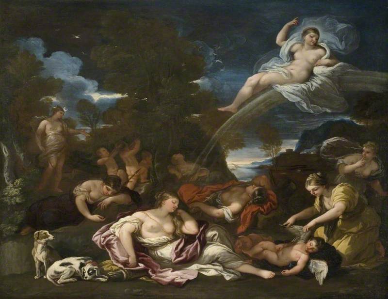 The Disarming Of Cupid, An Allegory Of Chastity — Luca Giordano