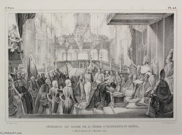 Coronation Of Pedro I In Rio De Janeiro — Jean-baptiste Debret