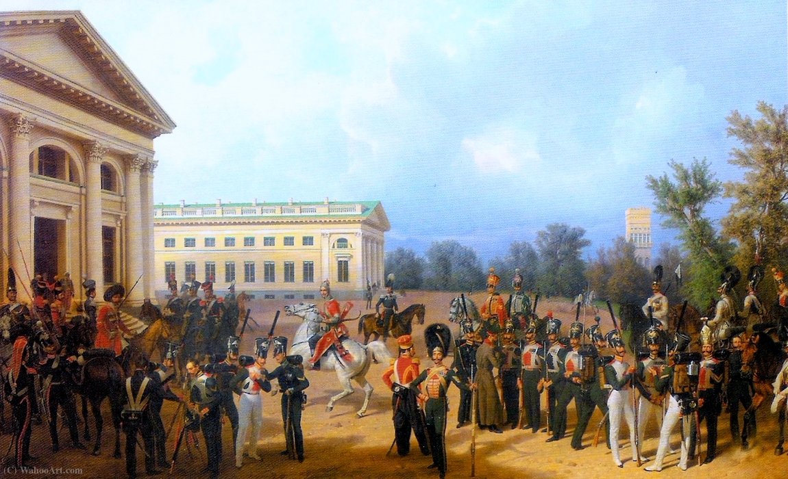 Russian Guards At Tsarskoye Selo In (1832(8)) — Franz Krüger
