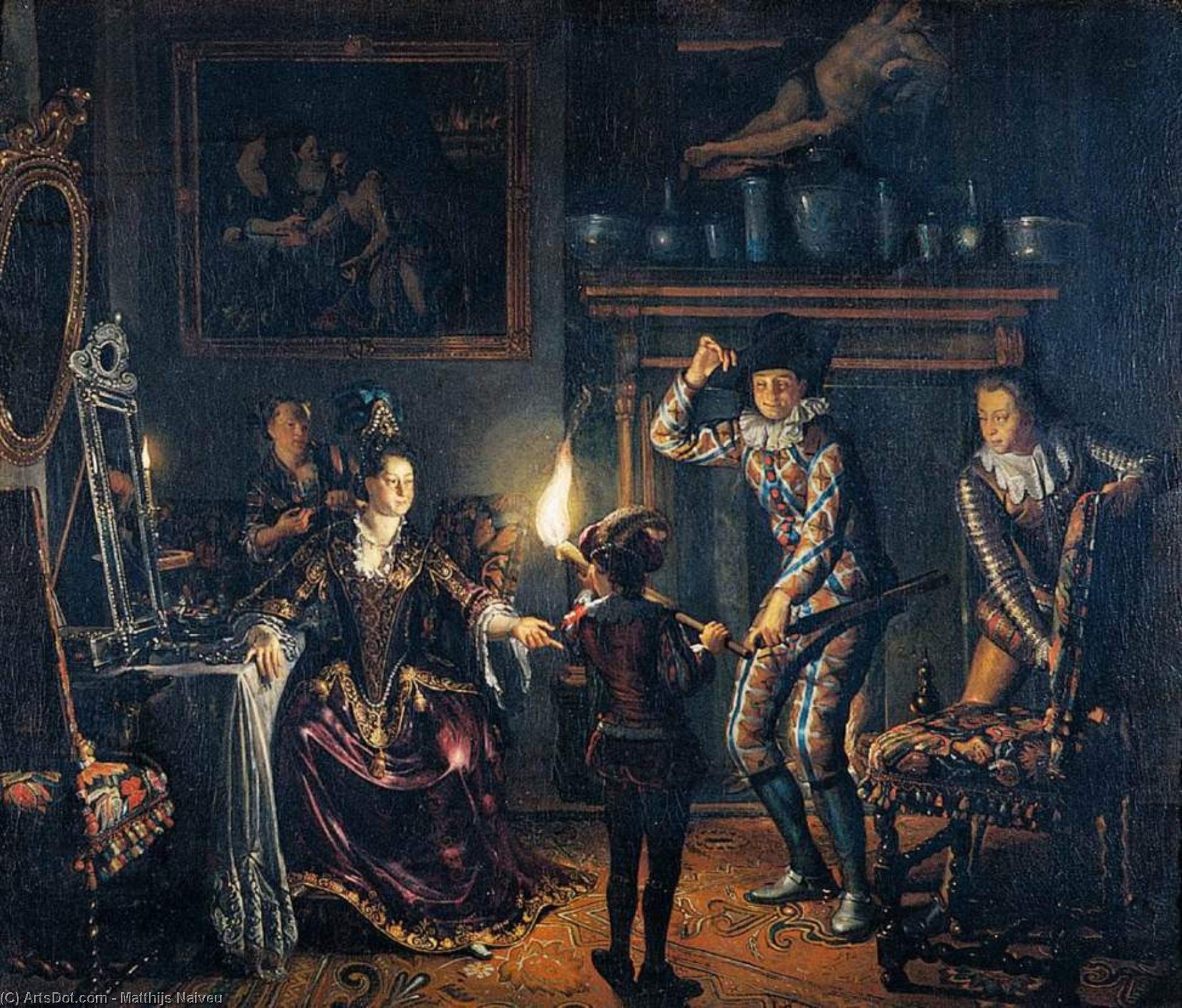 Candle-lit Interior — Маттейс Наивю