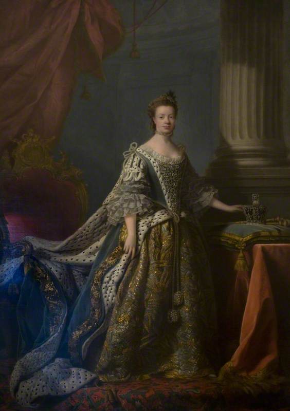 Queen Charlotte In Her Coronation Robes — Allen Ramsay