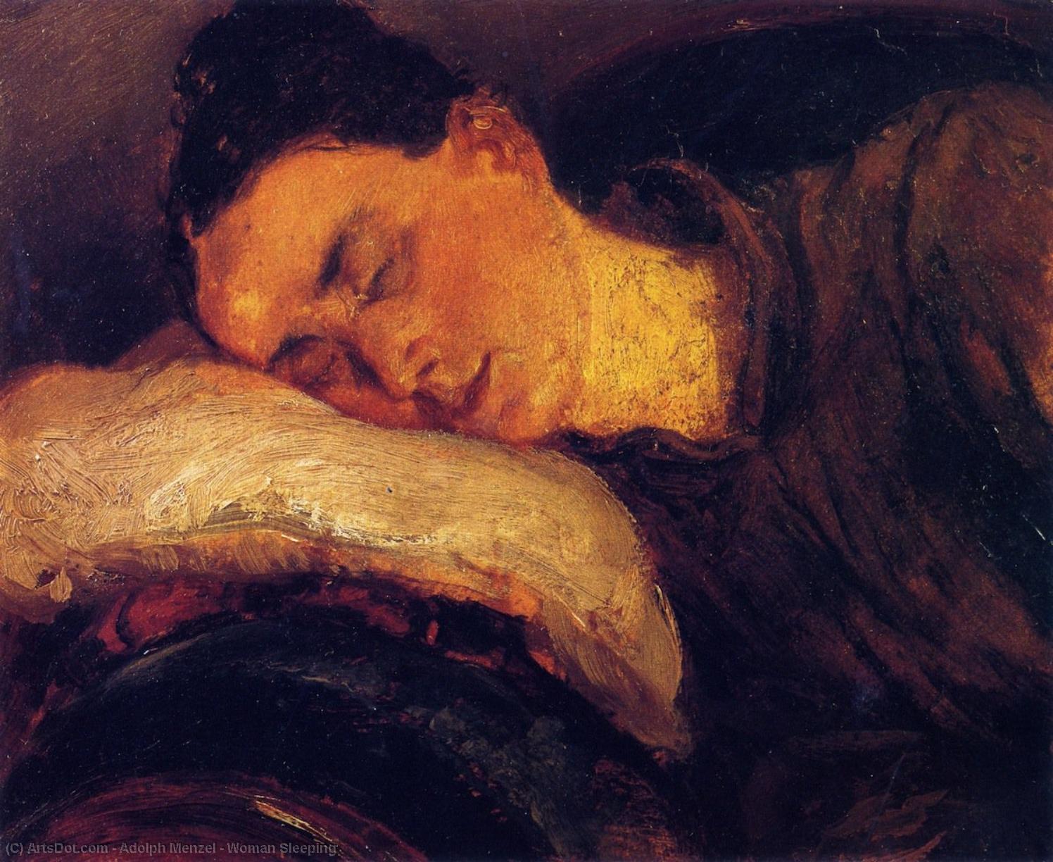 Woman Sleeping — Adolph Von Menzel