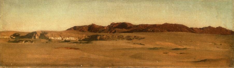 Red Mountains, Desert, Egypt — Фредерик Лейтън