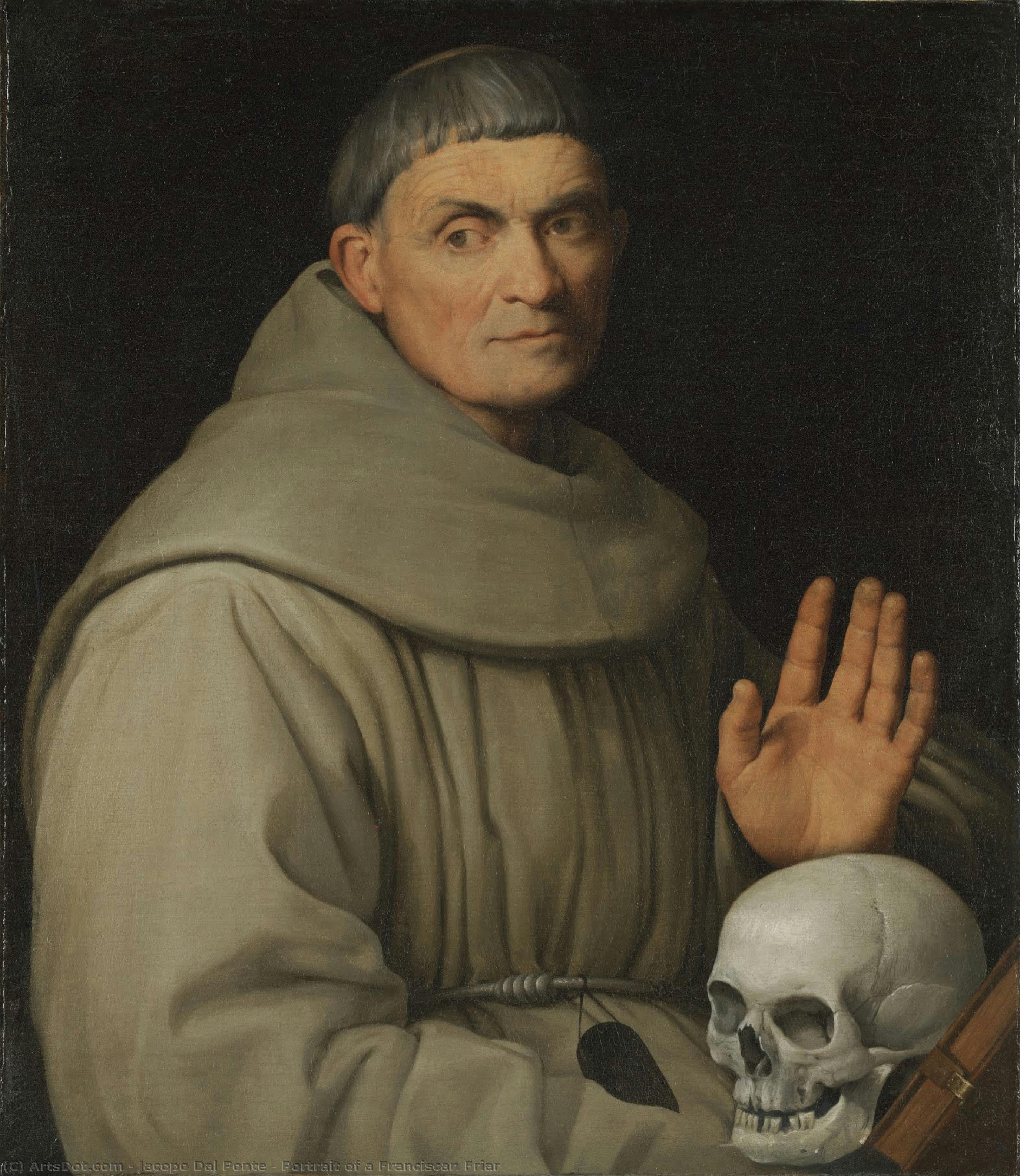 Portrait Of A Franciscan Friar — Jacopo Bassano