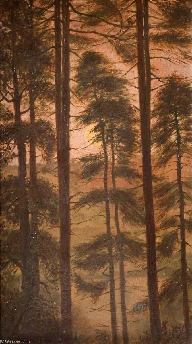 Moon Through Fir Trees, Rudyard — George Cartlidge