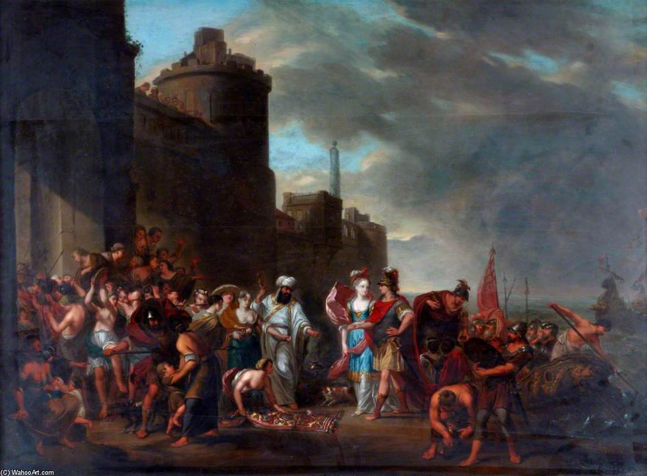 Dido Conducting Aeneas To The Palace At Carthage — Arnold Houbraken
