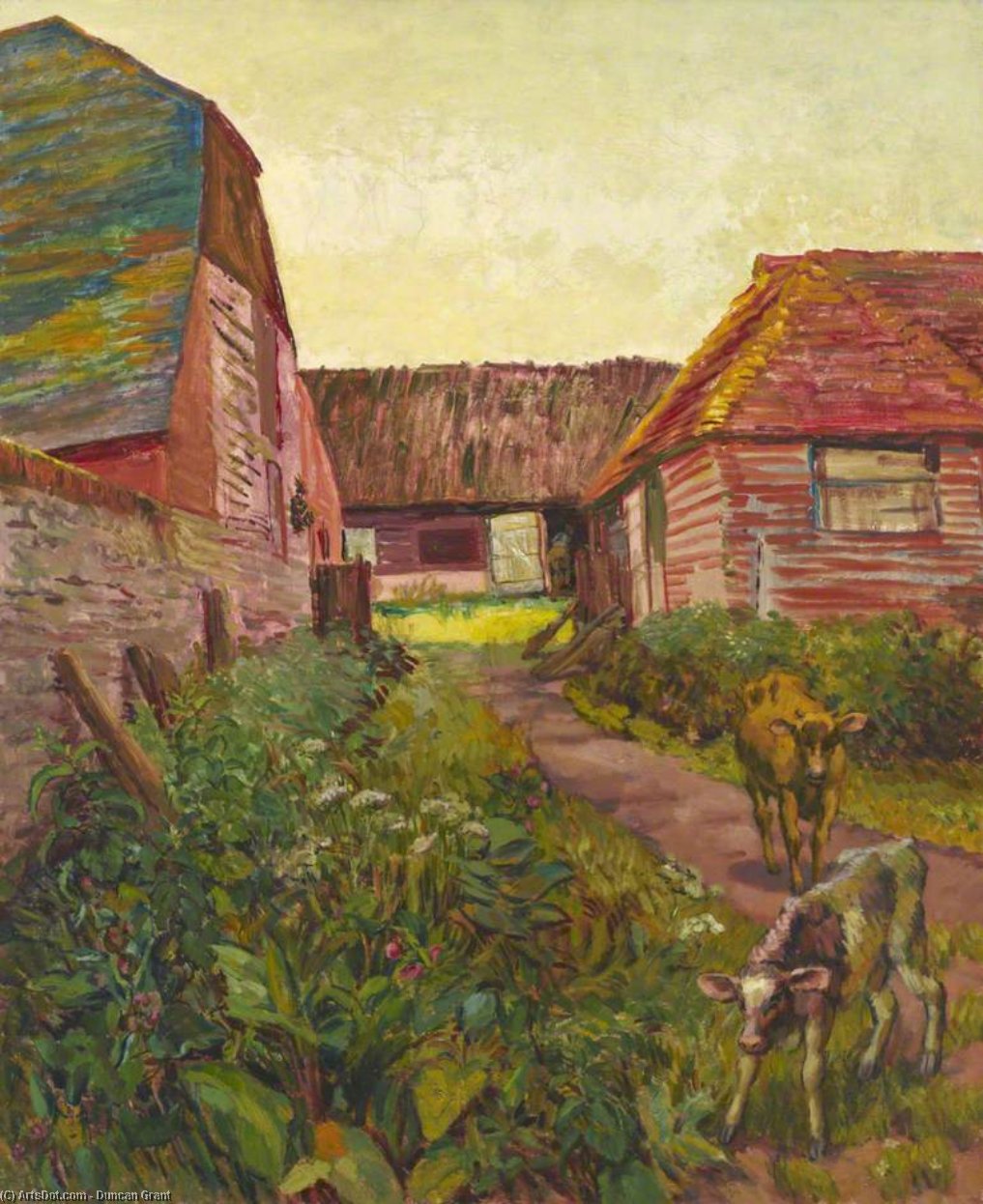 Farmyard Buildings At Charleston, Sussex — Duncan Grant