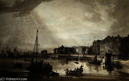 Margate Harbour, — Samuel Owen