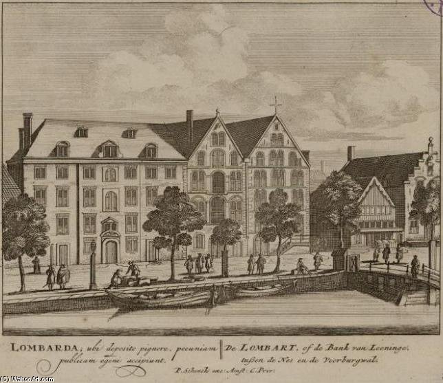 De Stadsbank Van Lening Aan De Oudezijds Voorburgwal In Amsterdam — Pieter Schenck