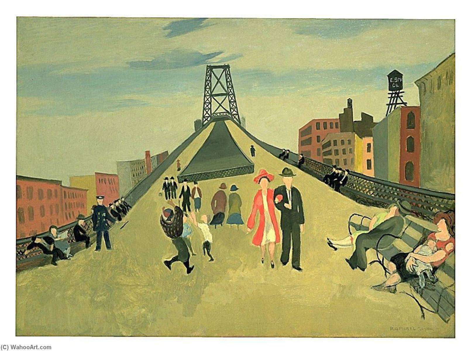 The Bridge — Raphael Soyer