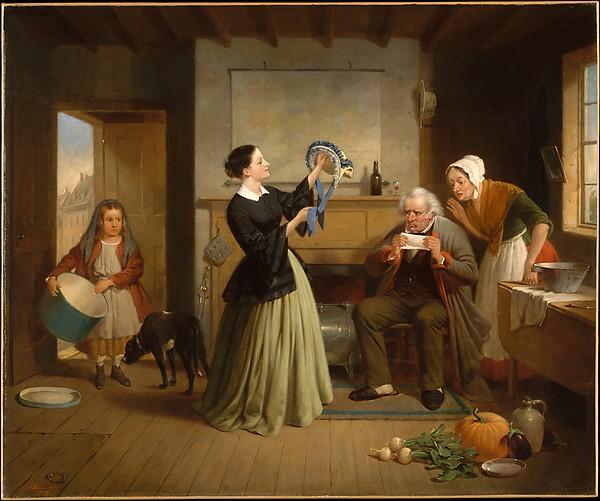 The New Bonnet — Francis William Edmonds