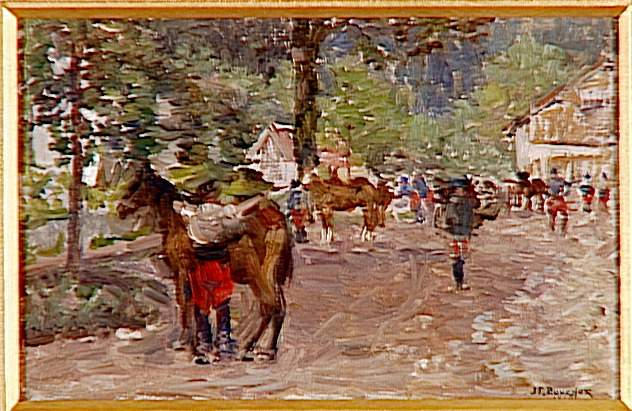 Chasseurs À Cheval À Rudlin, 1915 — Joseph-félix Bouchor