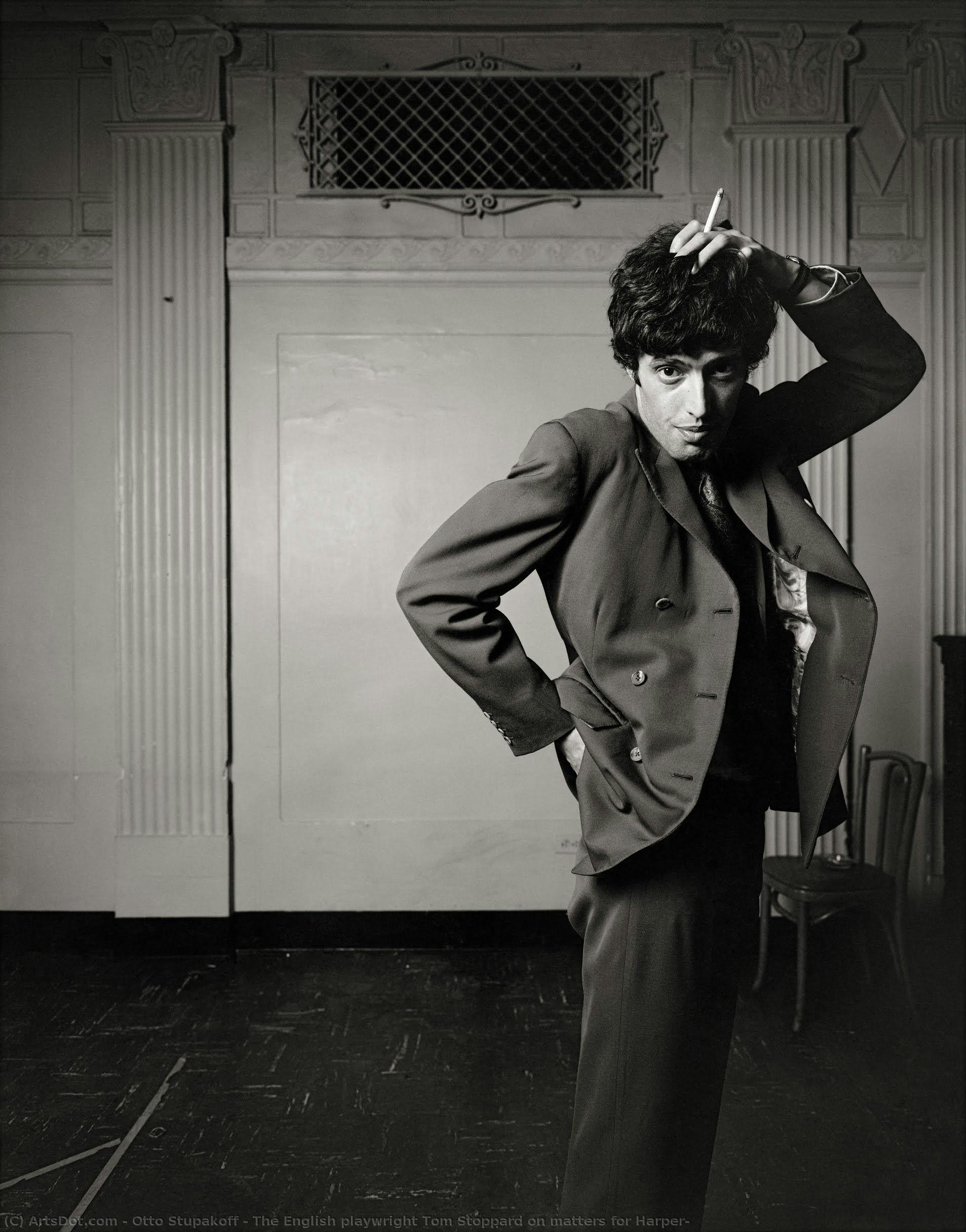 The English Playwright Tom Stoppard On Matters For Harper — Otto Stupakoff