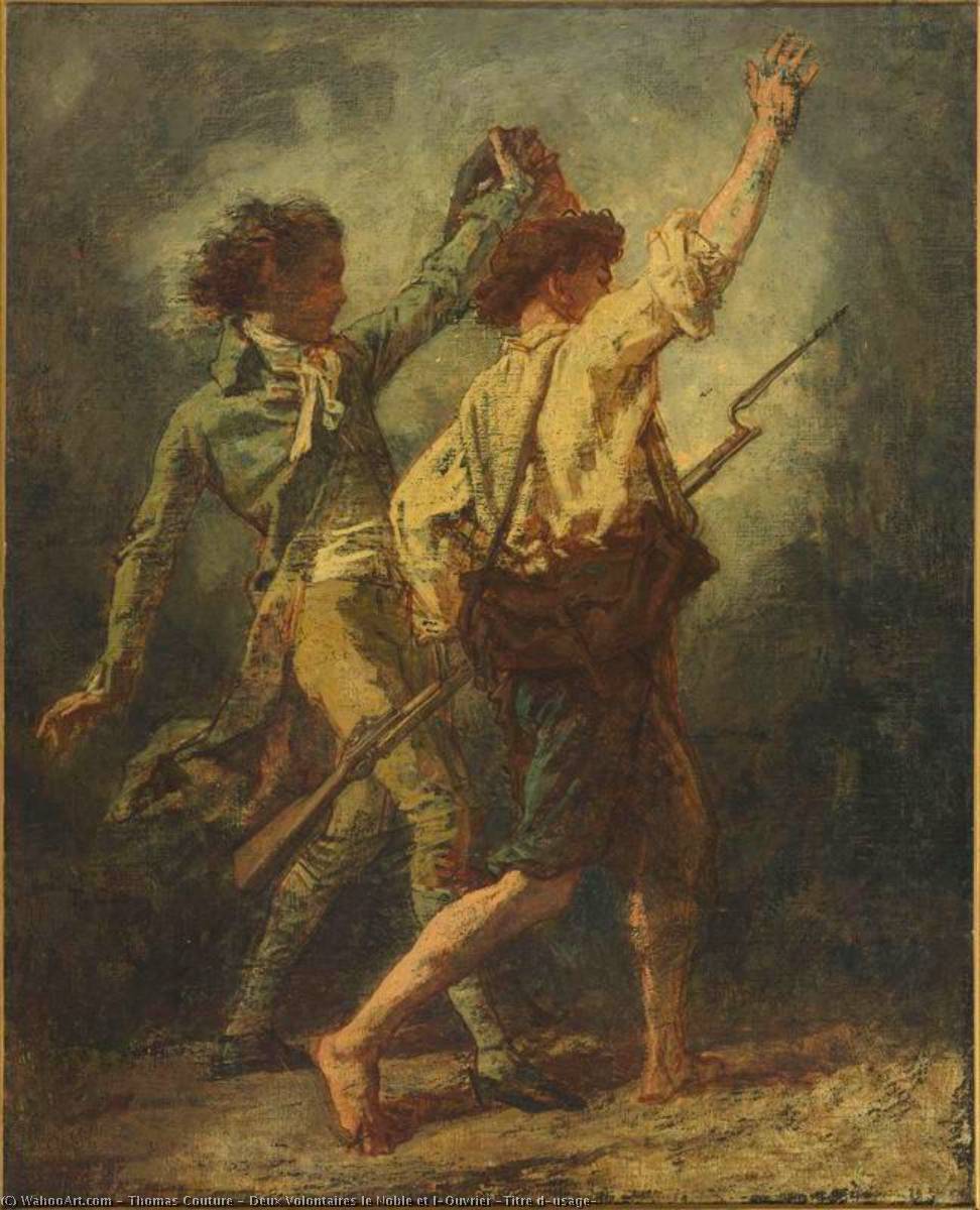 Deux Volontaires Le Noble Et L'ouvrier (titre D'usage) — Thomas Couture
