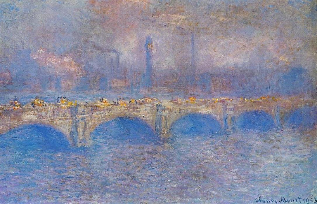 Waterloo Bridge, Sunlight Effect — Клод Моне