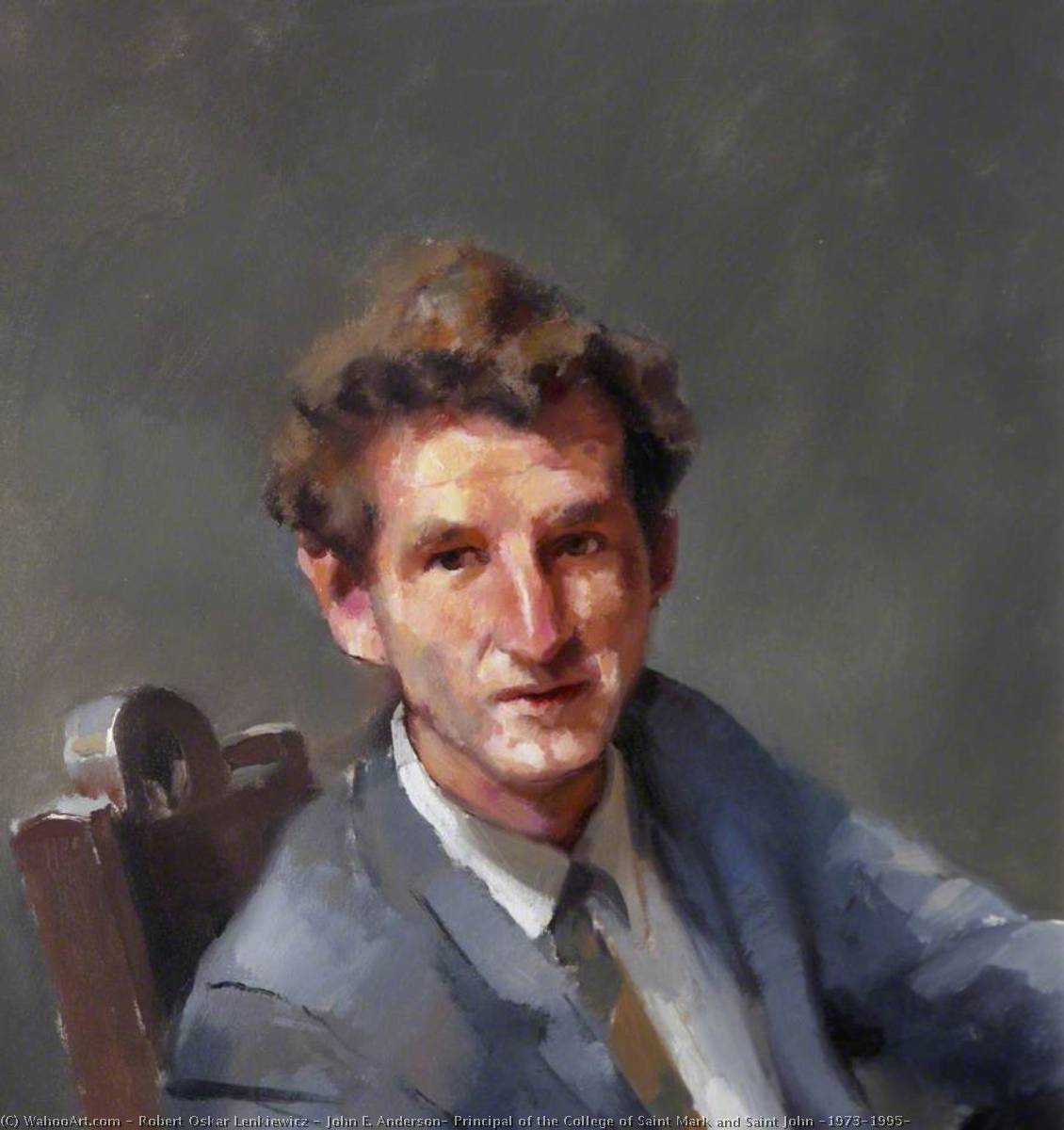 John E. Anderson, Principal Of The College Of Saint Mark And Saint John (1973–1995) — Robert Oskar Lenkiewicz