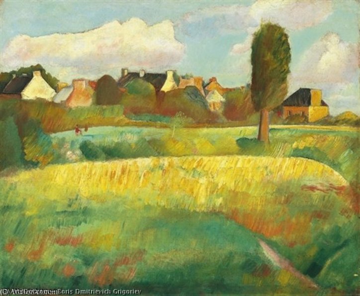 Landscape In Brittany — Boris Dmitrievich Grigoriev