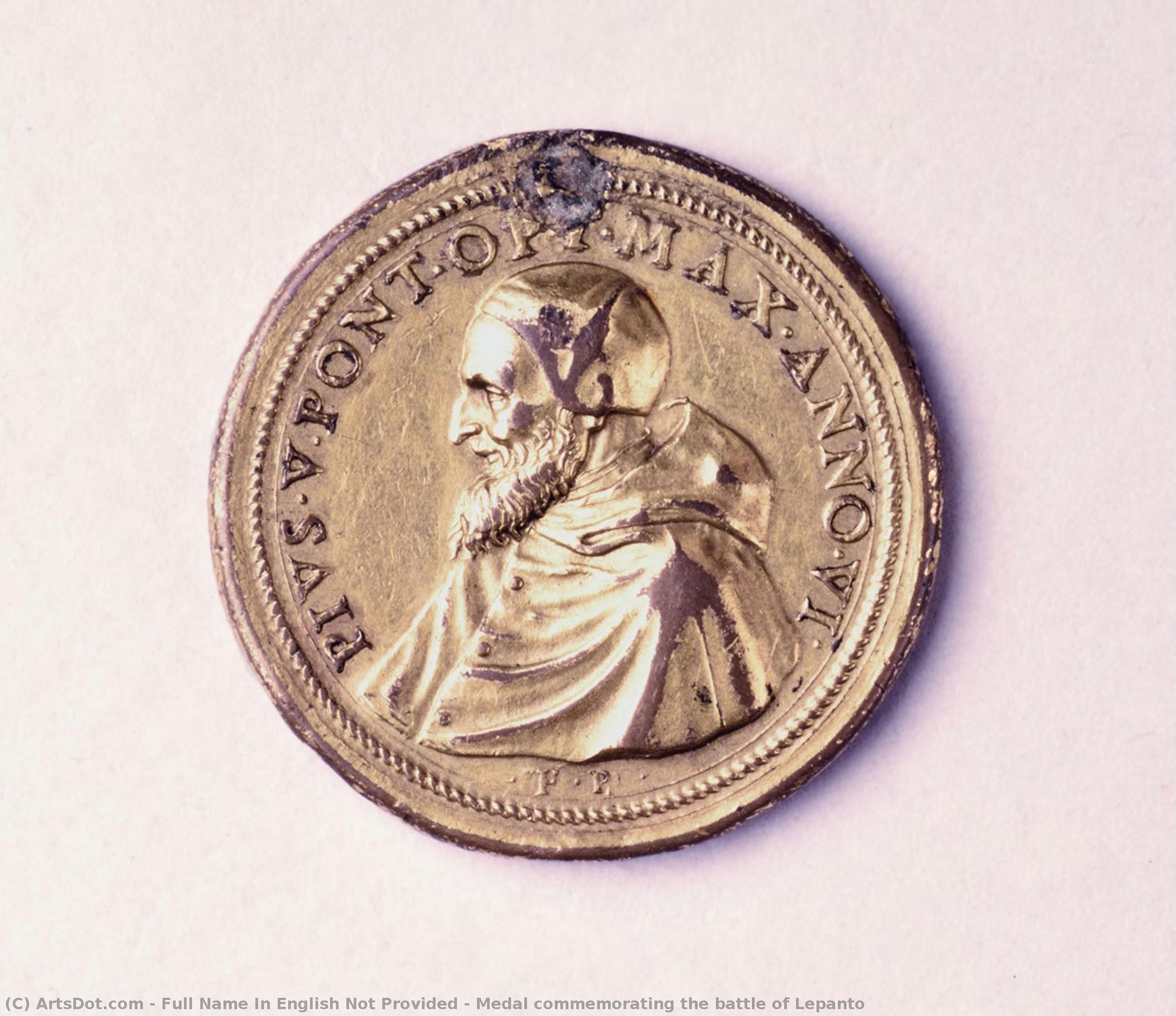 Medal Commemorating The Battle Of Lepanto — Full Name In English Not Provided