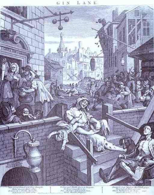 Gin Lane — Хогарт