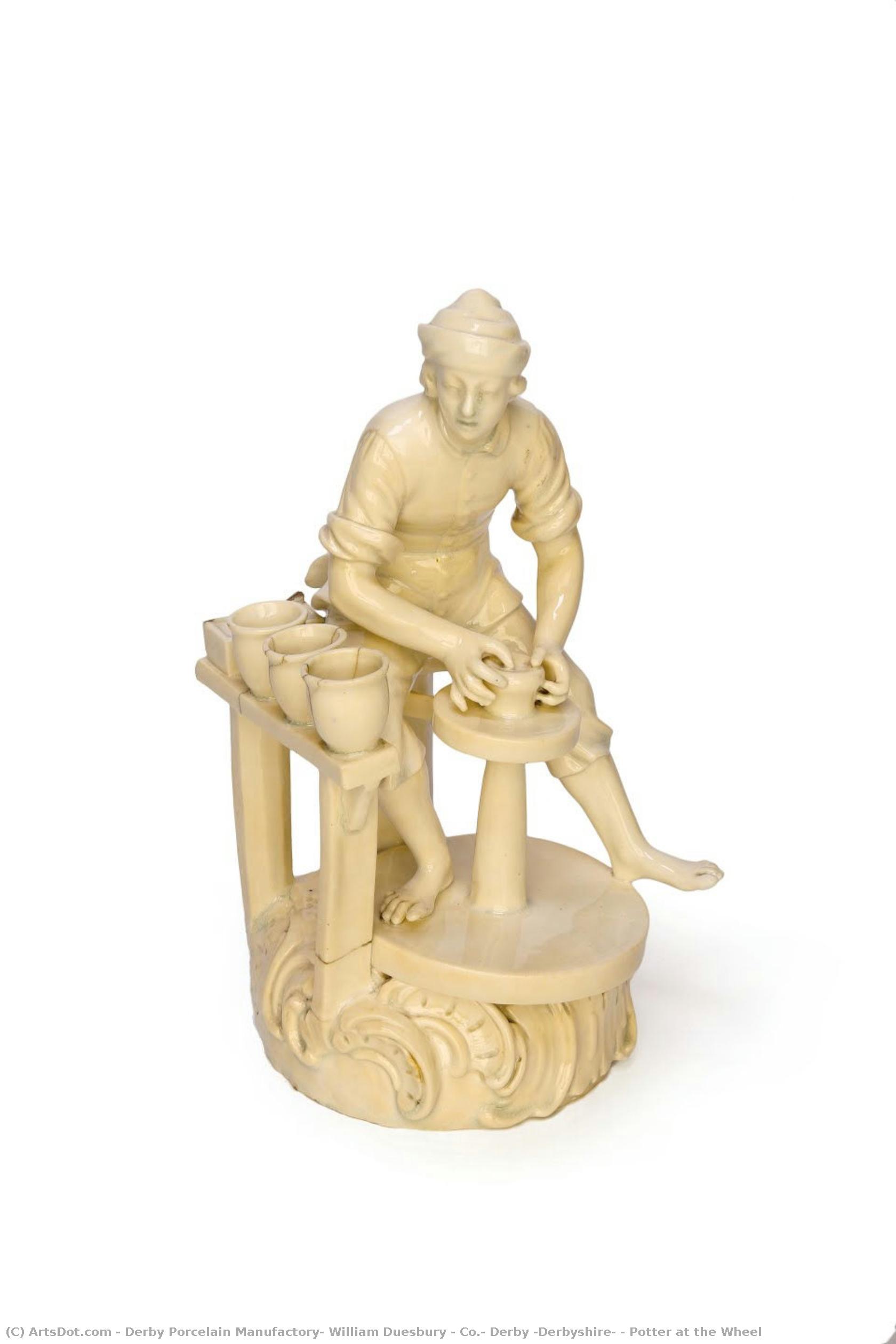 Potter At The Wheel — Derby Porcelain Manufactory, William Duesbury & Co., Derby (derbyshire)