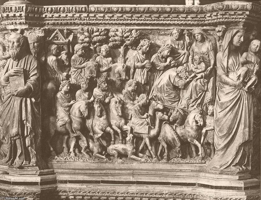 Adoration Of The Magi, Relief From The Pulpit — Nicola Pisano